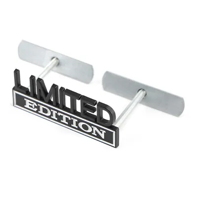 Black White LIMITED EDITION Front Grille Emblem For Sierra Ram 1500 Tundra F150  • $12.59