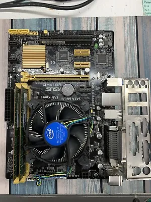 Asus H81M-C Motherboard Intel I3-4150@3.50GHz 8GB RAM I/O Shield Used Tested • $60