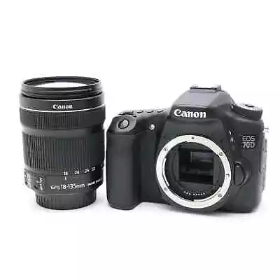 Canon EOS 70D EF-S18-135 IS STM Lens Kit#77 • $485