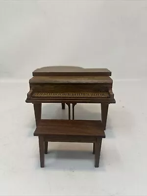 Vintage Strom Becker Playthings Dollhouse Miniatures Baby Grand Piano And Bench • $15.99
