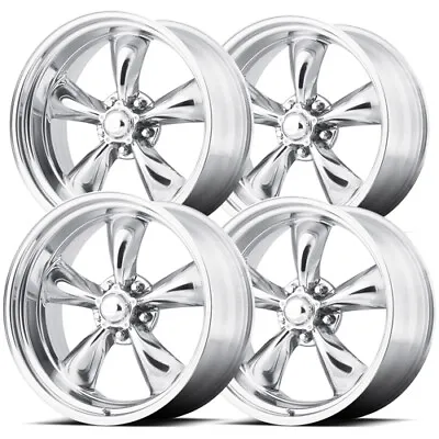 (Set Of 4) Staggered American Racing Torq Thrust II 15  5x4.75  Polished Rims • $708