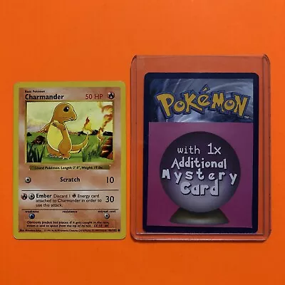 SHADOWLESS Charmander 46/102 Pokemon Base Set 046/102 LP 1995 Vintage Card Rare • $16.50