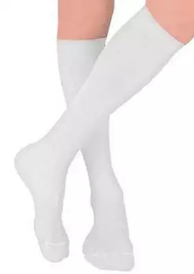 Supportline For Men Below Knee High Closed Toe 18-22mmHg Color: White Size: Sma • $25