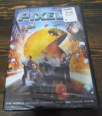 Pixels (DVD 2015) Adam Sandler Josh Gad Kevin James PAC-MAN Q*Bert Fiona Shaw • $5.50