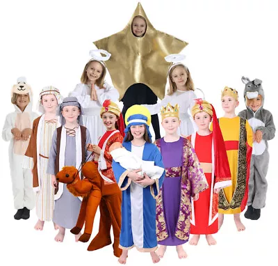 Kids Nativity Costumes Christmas Story School Play Fancy Dress Childs Boys Girls • £12.99