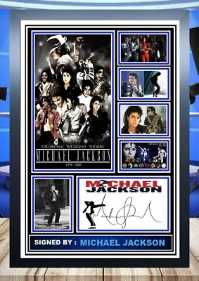 (482) Michael Jackson  Signed A4 Photograph Unframed/framed Reprint Great Gift • £8.40