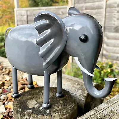£24.99 • Buy Ellie The Elephant Garden Sculpture Metal Animated Animal Outdoor Lawn Ornament