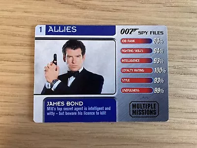 007 Spy Files Cards 2002 Allies #1 James Bond • £0.99