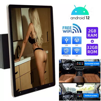 Double DIN Rotatable 10.1  Android 12 Touch Screen Car Stereo Radio GPS WIFI 32G • $128.60