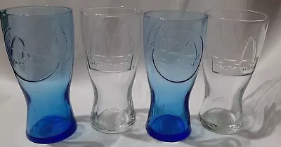 McDonald's 4 Individual Glasses (Not A Set)  Blue Clear  1961/1992 Can Combine • $6