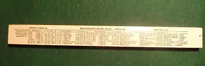 Keuffel & Esser K & E - Beginner's Slide Rule N4058W (10 5/8  Long) • $9.99