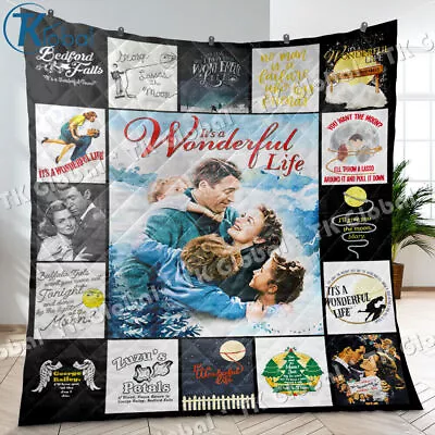 It’s A Wonderful Life Blanket It’s A Wonderful Life 1946 Quilt Blanket • $99.95