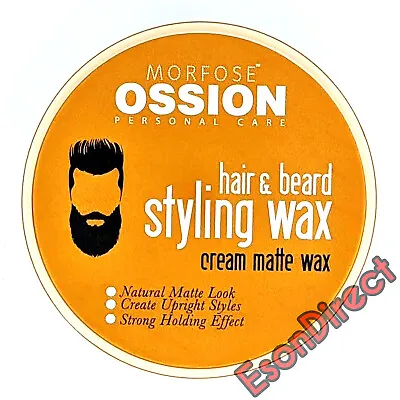 £6.45 • Buy Morfose Ossion Cream Matte Styling Wax For Hair & Beard