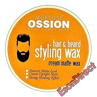 £6.45 • Buy Morfose Ossion Cream Matte Styling Wax For Hair & Beard
