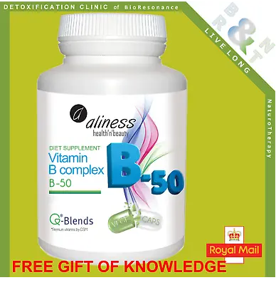 ALINESS -  B COMPLEX B-50 - 100 Capsules • £13.70