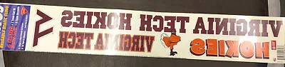 Vintage 1996 Virginia Tech Hokies Window Clings NCAA R1 • $9.99