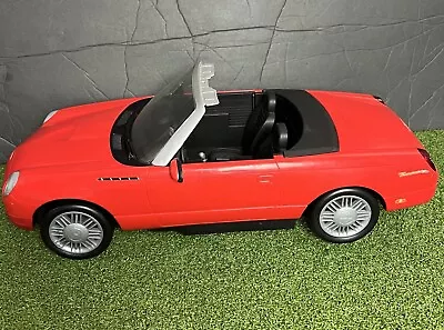 Vintage 2002 Mattel Barbie Red Thunderbird Convertible Car • $30
