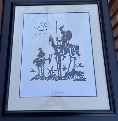 Picasso Don Quixote 1955 Professionally Framed Matted Art Print Large 30  X 25  • $499.99