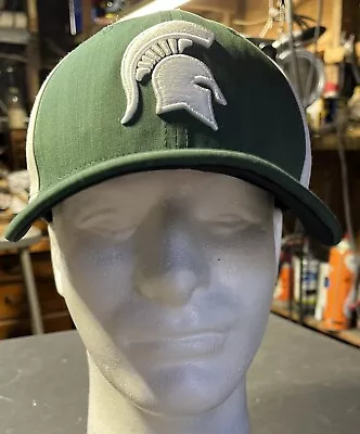 Nike Dri-Fit Men's Michigan State Spartans Swoosh Logo Hat Green White NWT • $26.95