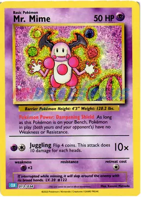 NM Pokemon Mr. Mime Promo Card Holo 013 CLB Classic Collection • $2.95