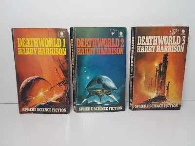 Harry Harrison Novels Deathworld 1   2   & 3 Science Fiction Books Paperback • £9.99