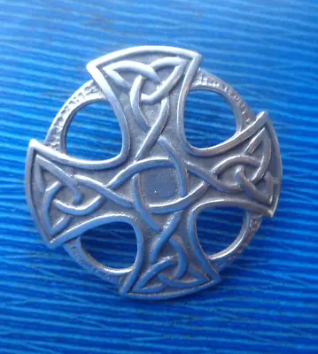 £68.99 • Buy Scottish Stg. Silver Celtic Cross Brooch H/m 1996 John Hart  Hebridean Jewellery