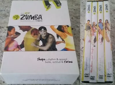 THE ALL NEW ZUMBA FITNESS Dvd Set COMPLETE Exercise NEVER USED Dance 2005 ... • $54.99