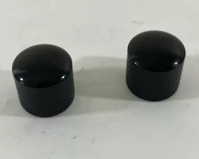 2017 Ibanez RGA42FM Knurled Dome Knobs Black Snap-On Type • $15.95