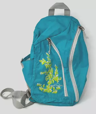Eddie Bauer Turquoise Blue Sling Shoulder Bag Backpack Hiking Crossbody • $10.99