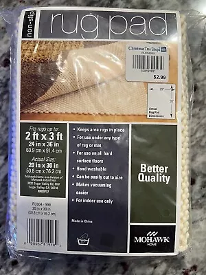 Non Slip Rug Pad 2ft X 3ft SEALED IN PACKAGE • $0.99