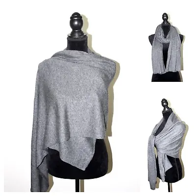 £29.99 • Buy 100% Hand Knit Cashmere Shawl Wrap Blanket Pashmina Soft Warm Mens Ladies Gift