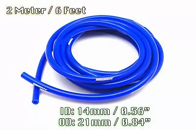 2 METRE BLUE SILICONE VACUUM HOSE AIR ENGINE BAY DRESS UP 14mm FIT MAZDA • $17.99