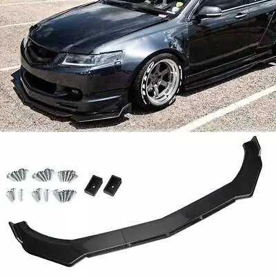 For Acura TSX 04-14 Front Bumper Lip Chin Spoiler Splitter Body Kit Carbon Fiber • $59.95