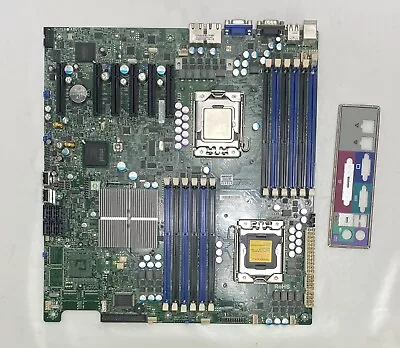 SuperMicro X8DTE Socket 1366 Motherboard / System Board Complete With I/O Plate • £114.99