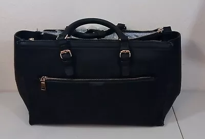 VTG Noatd Large Black Leather Tote Style Purse No. 8833313 Brand New W/o Tags • $1