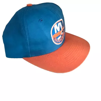 VINTAGE NEW YORK ISLANDERS AJD SIGNATURES NHL SNAPBACK HAT WOOL 1990's • $68.12