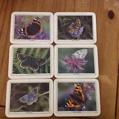 £2.99 • Buy Set Of 6x Butterfly Coasters