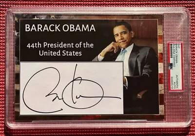 PSA/DNA Slabbed & Signed BARACK OBAMA Custom RENEGADES Card Autographed • $925