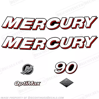 Fits Mercury 2006 90hp Optimax Decal Kit - Decals For Outboard Engines • $94.95