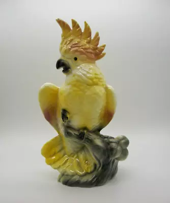 Vintage Ceramic Cockatoo Planter William Maddux Calif. Pottery Tropical Cockatoo • $45