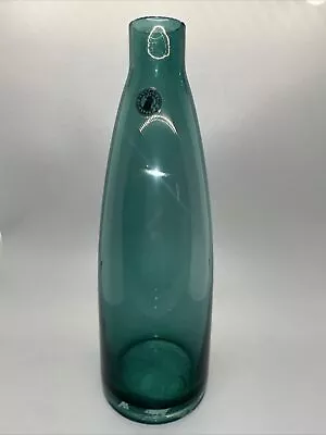 Ikea Turquoise Blue Mildra Christian Stromqvist  11   Glass  Bottle/vase • $24.99