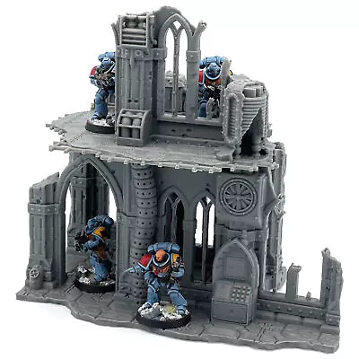 Grimdark Gothic Ruin 28mm Tabletop Wargame Building Wreck Terrain Scenery • £24.99