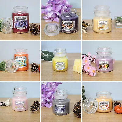 YANKEE Scented Candle Glass Jar Home Fragrance Aromatic Candles Large/Small Jars • £7.95