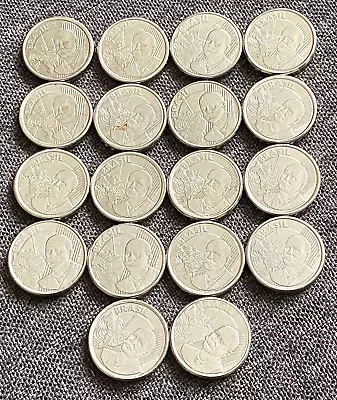 (18) Brazilian '50 Centavos' 2003-2017 Stainless Steel WORLD Brazil Coins • $25