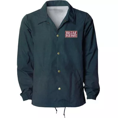 Metal Mulisha English Coaches Button Down Jacket Navy Blue Men's 2XLarge 2XL XXL • $44.20