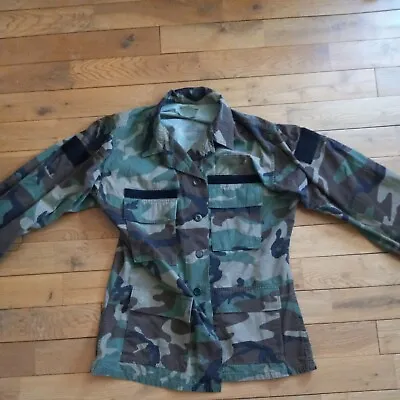 Special Forces Green Beret Modified Woodland Camo BDU Jacket  Medium-R Reg • $49.99