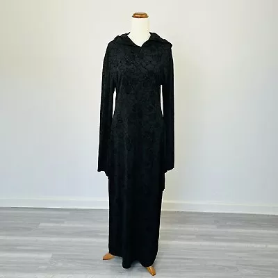 Devil Fashion Maxi Dress Hooded Black Velvet Cult Witch Size XXL 2XL 16 • $49.95