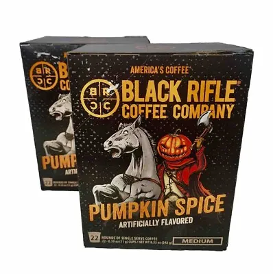 BLACK RIFLE COFFEE COMPANY Pumpkin Spice Medium Coffee K-Cups 22ct 2 Box Set • $29.98
