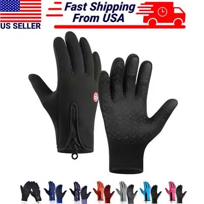 Thermal Windproof Waterproof Winter Gloves Touch Screen Warm Mittens Men Women • $7.99