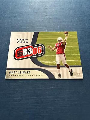2006 Topps Football Matt Leinart 8306 Insert #6 Set Break NM-MT • $1.69